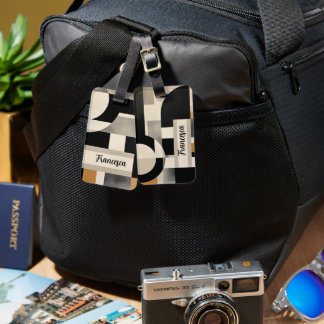 Harmonie in Schattierungen: Abstrakte Zusammensetz Gepäckanhänger