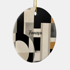 Harmonie in Schattierungen: Abstrakte Zusammensetz Keramik Ornament