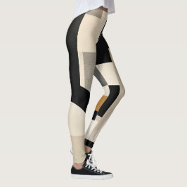 Harmonie in Schattierungen: Abstrakte Zusammensetz Leggings