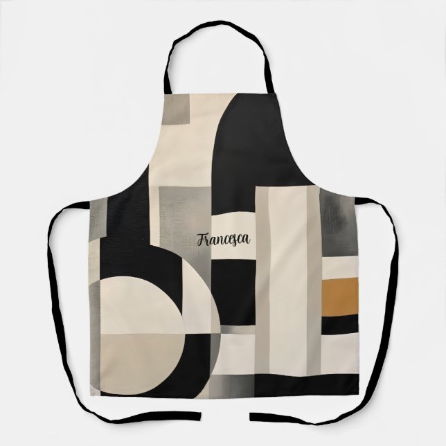Harmonie in Schattierungen: Abstrakte Zusammensetz Schürze (Vorderseite)