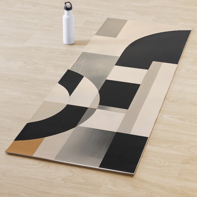 Harmonie in Schattierungen: Abstrakte Zusammensetz Yogamatte (Beispiel)