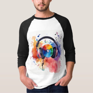 Harmonie in Stil: Music Lover White T - Shirt