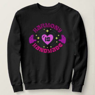 Harmonie ist ein handgefertigtes Langarm-Sweatshir Sweatshirt