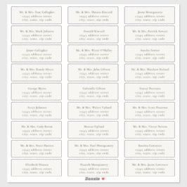 HARMONIE | Olive Green Guest Address Labels