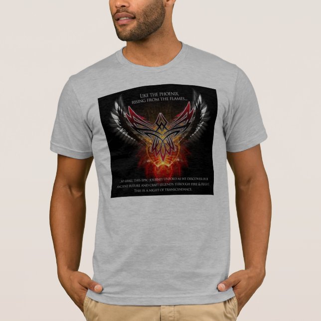 Harmonie-techno-Stammes-phoenix T-Shirt (Vorderseite)