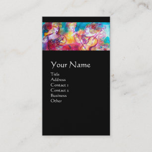 HARMONIE TRIO SPRING KONZERT MONOGRAM, Schwarze Pe Visitenkarte