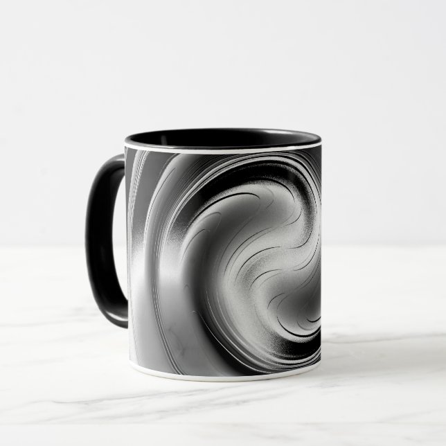 Harmonie und Entspannung - Silver Relief Tasse (Vorderseite Links)