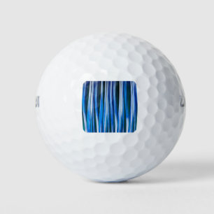 Harmonie und Frieden Blau gestreiftes abstraktes M Golfball