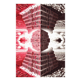 Harmonie und Uneinigkeit: Turm von Babel Fotodruck