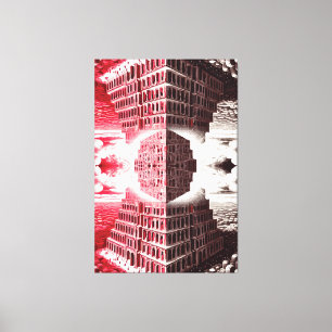 Harmonie und Uneinigkeit: Turm von Babel Leinwanddruck