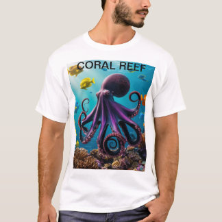Harmonie von Kraken und Korallenriffen" T-Shirt