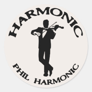 Harmonik, Phil-Harmonik Runder Aufkleber