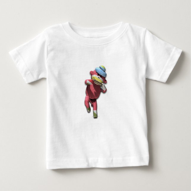 Harmonika-Affe Baby T-shirt (Vorderseite)