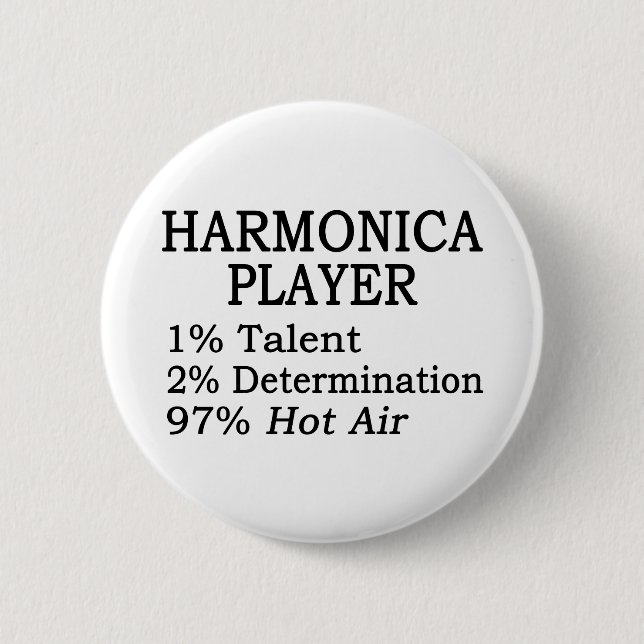 Harmonika-Spieler-Heißluft Button (Vorderseite)