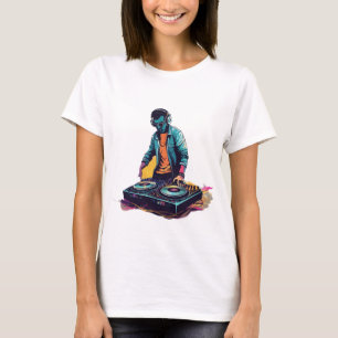 Harmonious Beats: DJ Bridging Worlds T - Shirt. T-Shirt