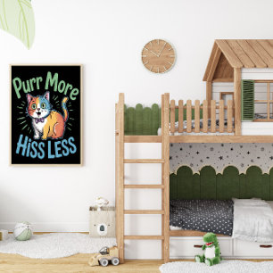 Harmonious Feline Vibe Poster