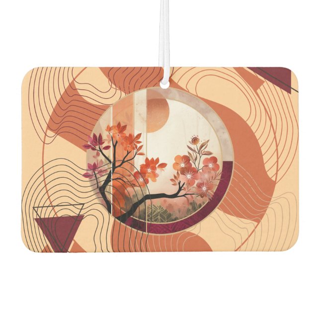 Harmonious Orange Blossom Circles Autolufterfrischer (Vorderseite)