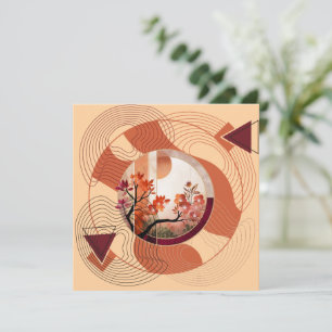 Harmonious Orange Blossom Circles Karte