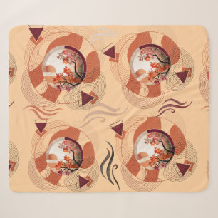 Harmonious Orange Blossom Circles Sherpadecke