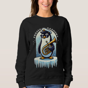 Harmonisch Niedliche Eispinguine gefroren Brass Tu Sweatshirt