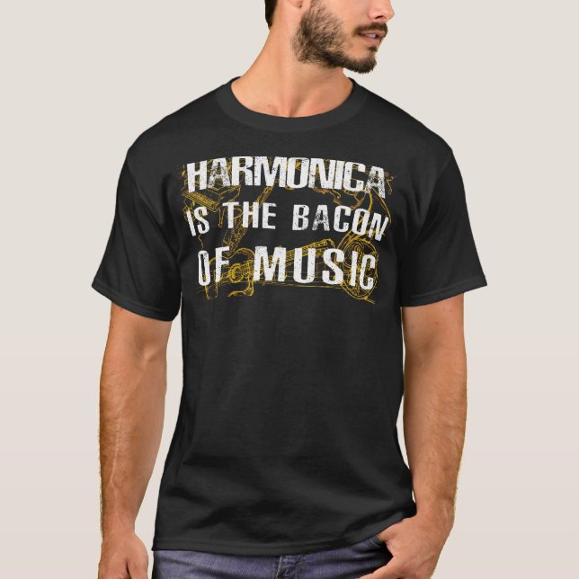 Harmonische Größe: Harmonica - Das musikalische Ba T-Shirt (Vorderseite)