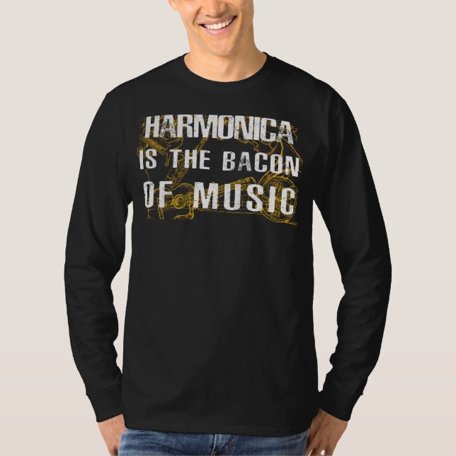 Harmonische Größe: Harmonica - Das musikalische Ba T-Shirt (Vorderseite)