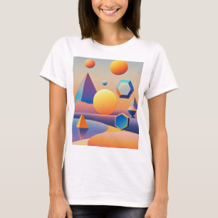Harmonische Mischung von Texturen, Gradienten T-Shirt