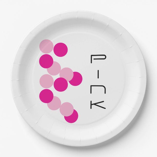 Harmonische rosa Fusion Pappteller (Vorderseite)