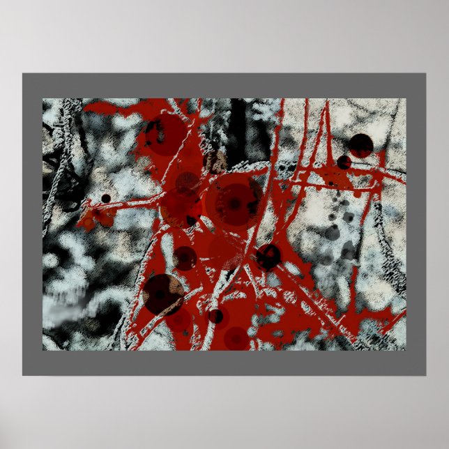 Harmonische Verzerrung - Abstraktes Poster (Vorne)