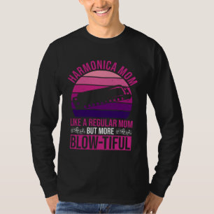 Harmonischer Spieler Mom und Harmonika-Mutter T-Shirt