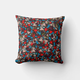 Harmonisches Chaos, lebendiges Abstract Design Kissen