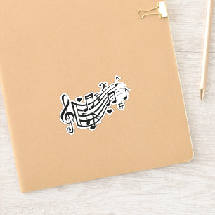 Harmonisches Flüstern: Fühlen Sie den Rhythmus - M Aufkleber