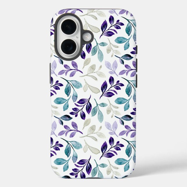  Harmonisches Wasserfarben-Blatt-Design  Case-Mate iPhone Hülle (Rückseite)