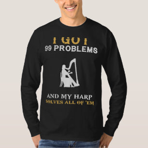 Harmonisieren mit Spaß: 99 Probleme Harmonica Enth T-Shirt
