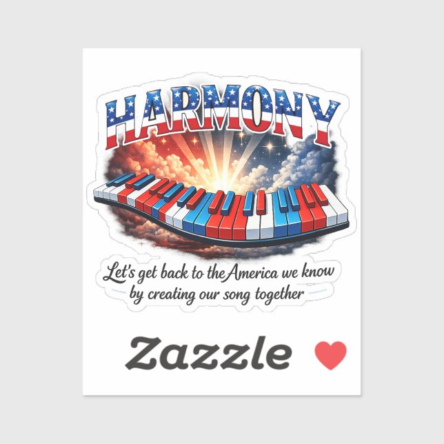 HARMONY AUFKLEBER (Blatt)