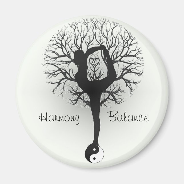 Harmony & Balance Yin Yang Tree of Life Magnet (Vorne)