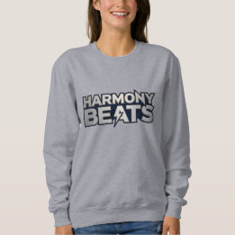 Harmony Beats – Musik-Vibes Textart Sweatshirt