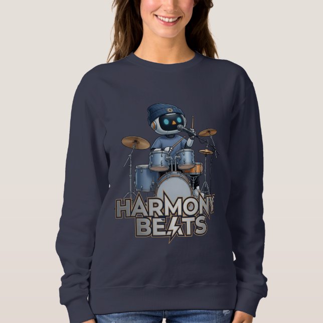 Harmony Beats – Zedoura Schlagzeuger Sweatshirt (Vorderseite)