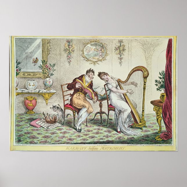 Harmony before Matrimony, 1805 Poster (Vorne)