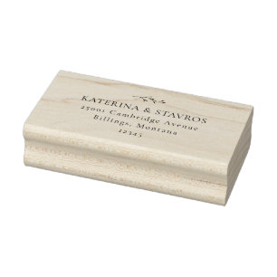 HARMONY Branch Rücksendeadresse Gummi Briefmarke Gummistempel