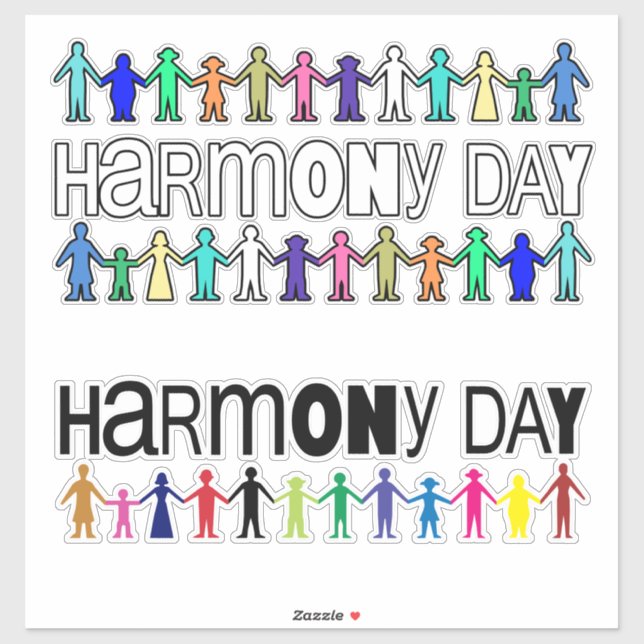 Harmony Day Australia Aufkleber (Blatt)