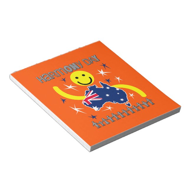Harmony Day Australia Notizblock (angewinkelt)