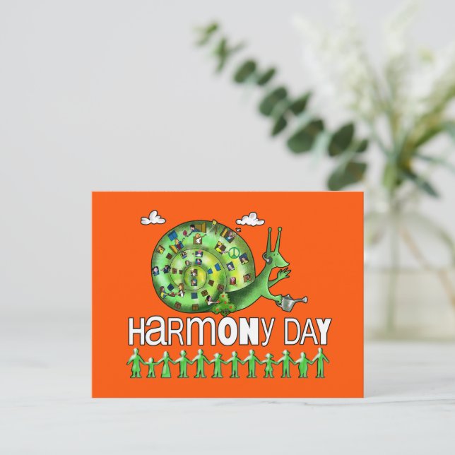 Harmony Day Australia Postkarte (Stehend Vorderseite)