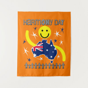 Harmony Day Australia Wandteppich