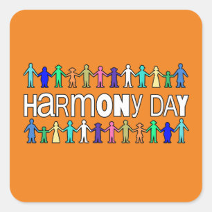 Harmony Day Australien Quadratischer Aufkleber