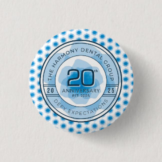 Harmony Dental 20th Anniversary Button