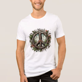 Harmony Enthüllt: Der ॐ Frieden Mandala Tri-Blend Shirt