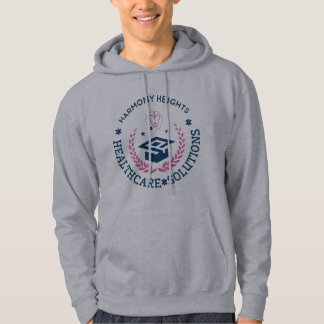 Harmony Heights Healthcare Solutions Company Logo Hoodie