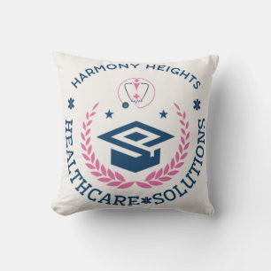 Harmony Heights Healthcare Solutions Company Logo Kissen