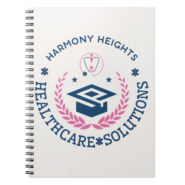 Harmony Heights Healthcare Solutions Company Logo Notizblock (Vorderseite)